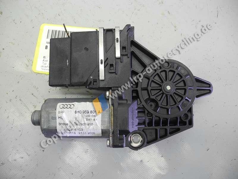 Audi A4 Cabrio 8H BJ2006 Motor Fensterheber hinten links 8H0959801A